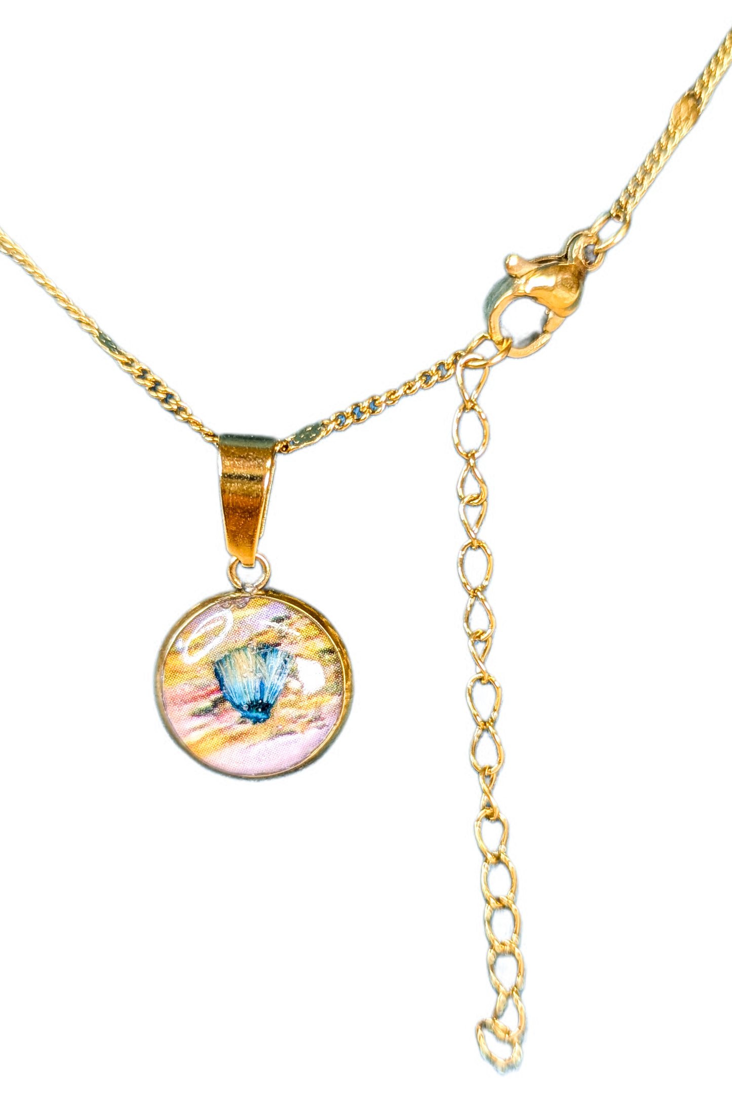 Collier Chardon Bleu