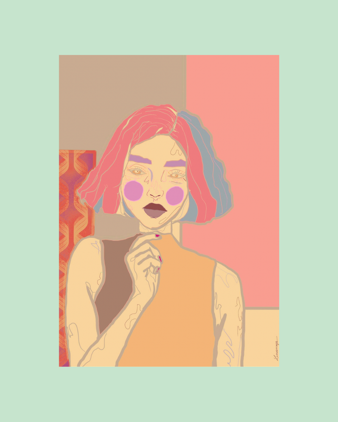 Illustration La Pensive Rosée