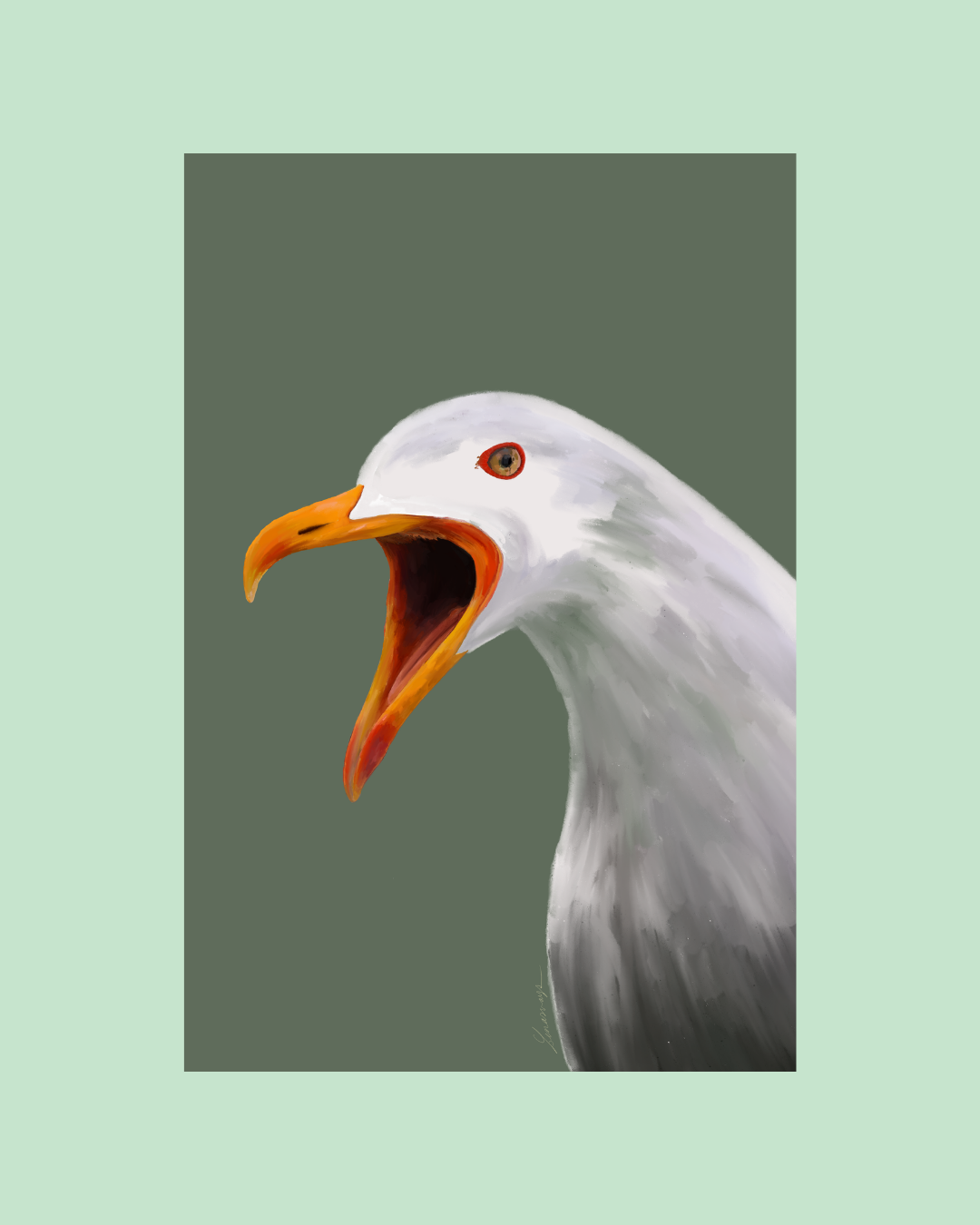 Illustration Le cri du Goéland Sauge