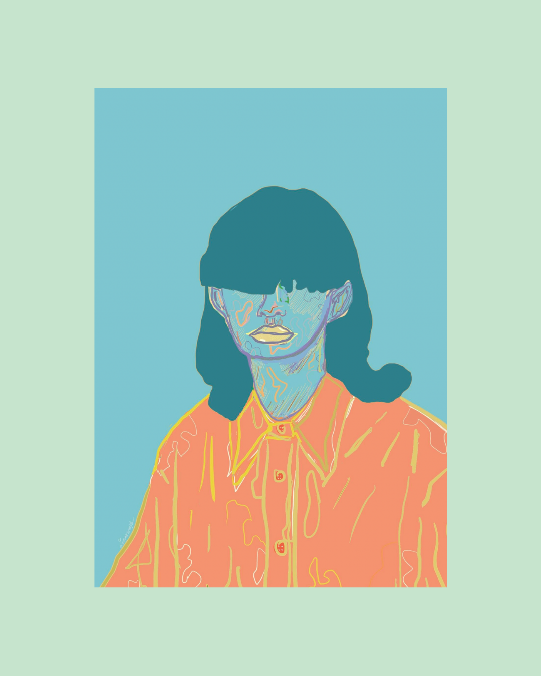 Illustration Shirt Gyal Soleil Couchant