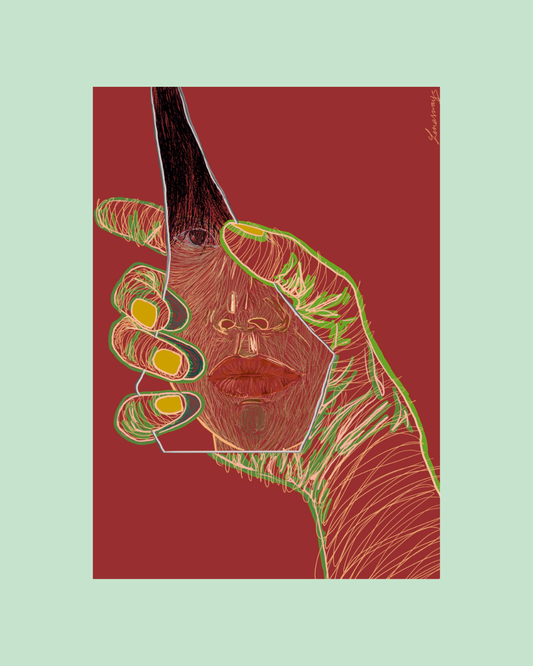 Illustration Fragment rouge