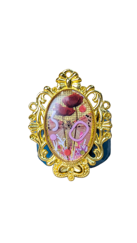 Broche tohubohu de Coquelicots