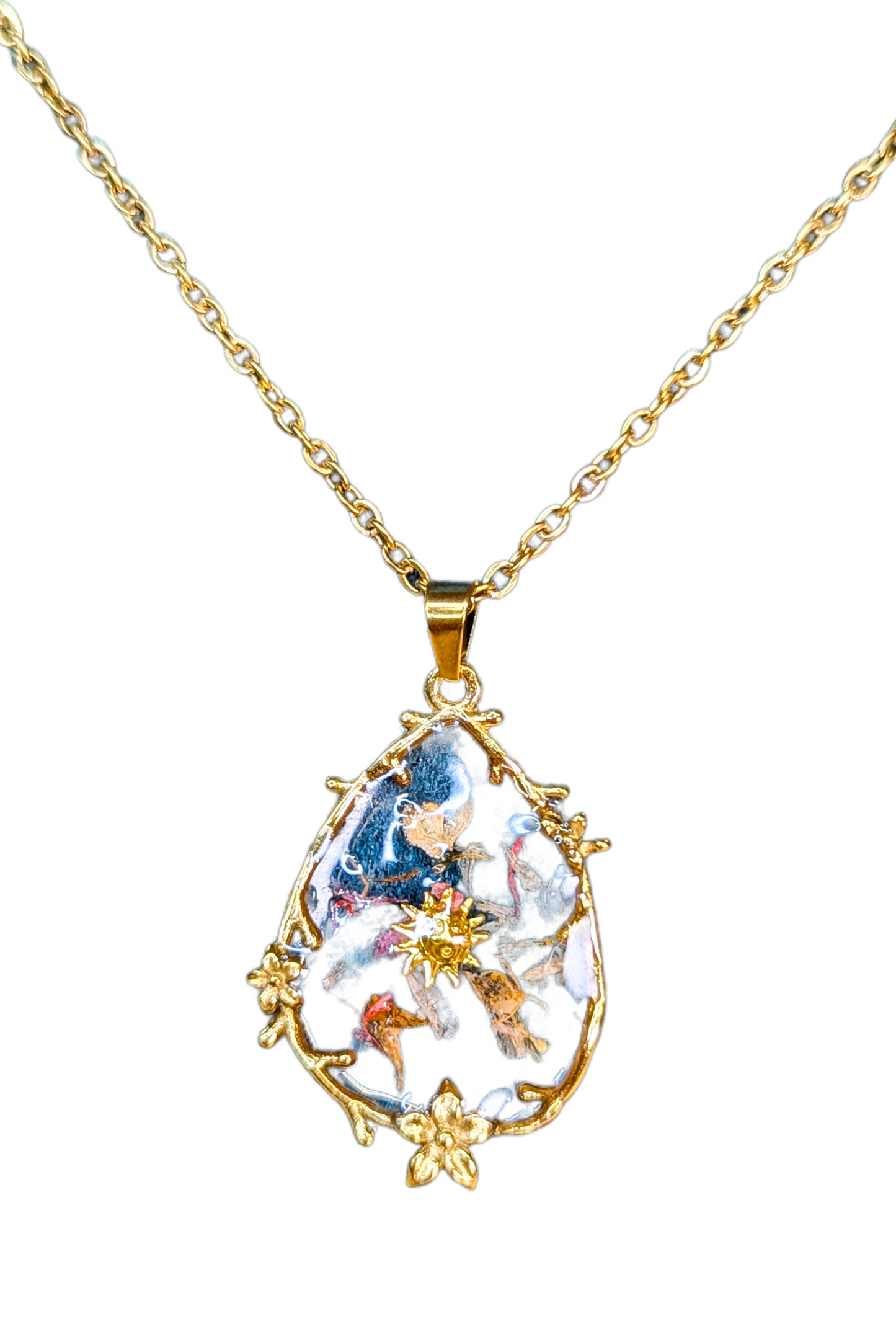 Collier Parsemer des éclats du soleil couchant