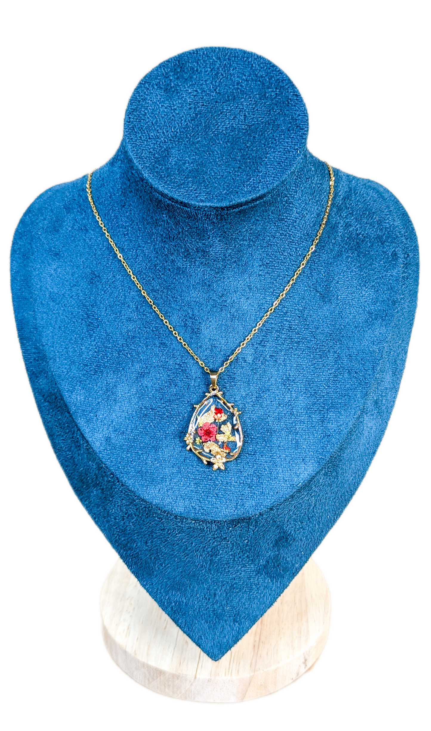 Collier Myosotis du RougeGorge
