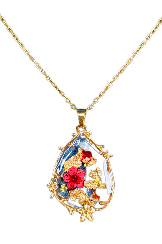 Collier Myosotis du RougeGorge