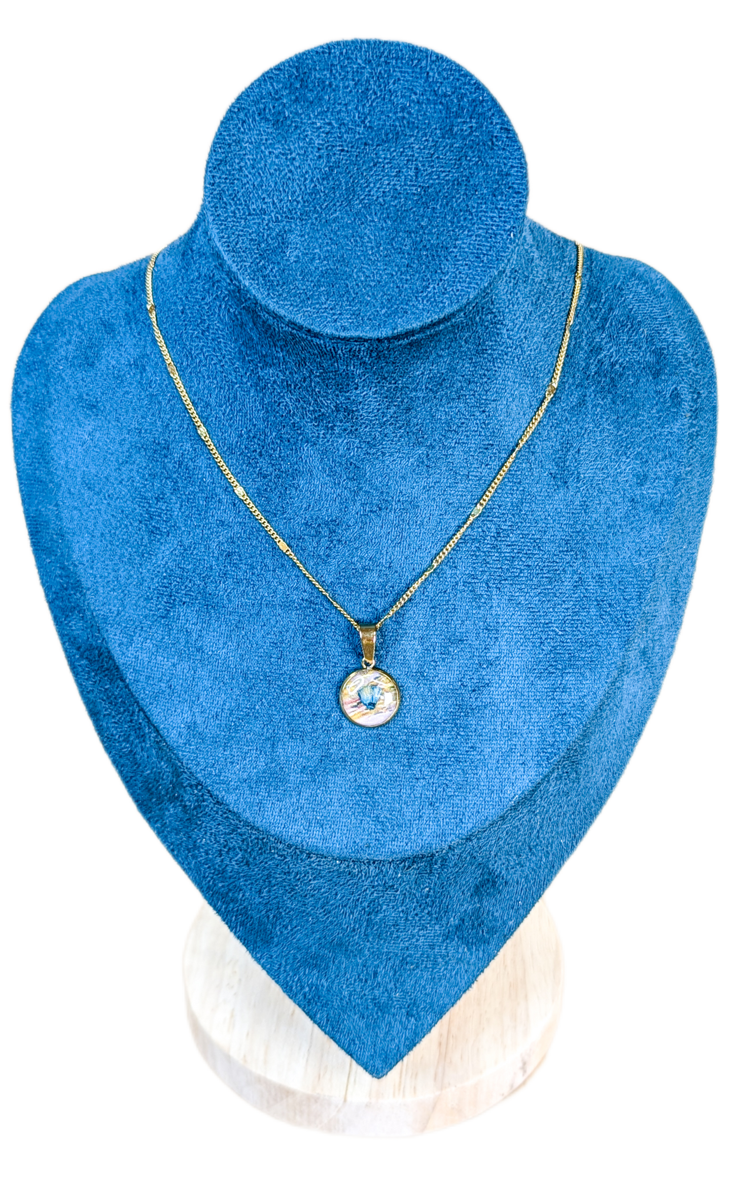 Collier Chardon Bleu