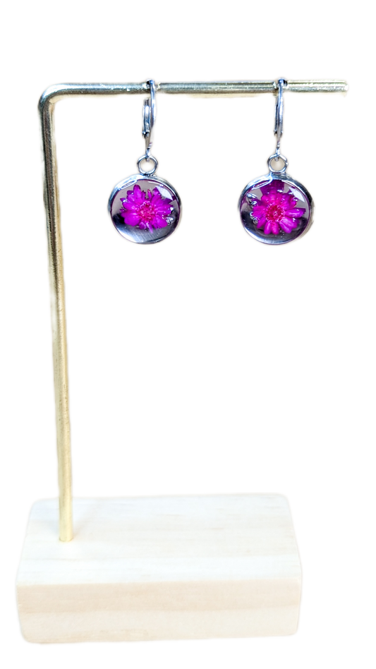 Boucles d'oreilles Fushia Lala