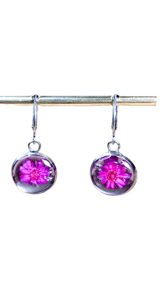 Boucles d'oreilles Fushia Lala
