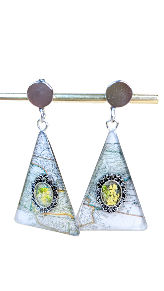 Boucles d'oreilles Cartographie sensible