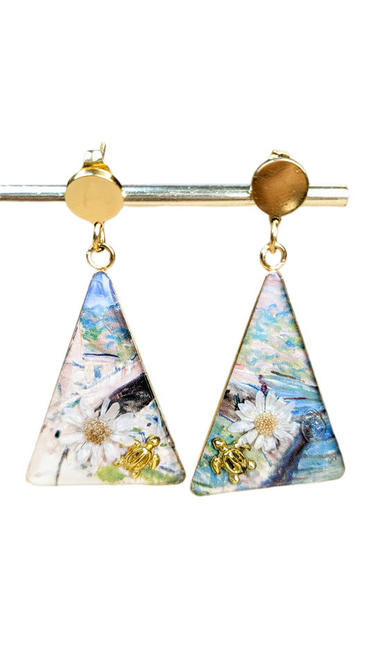 Boucles d'oreilles Douce Journée au coin de l'eau
