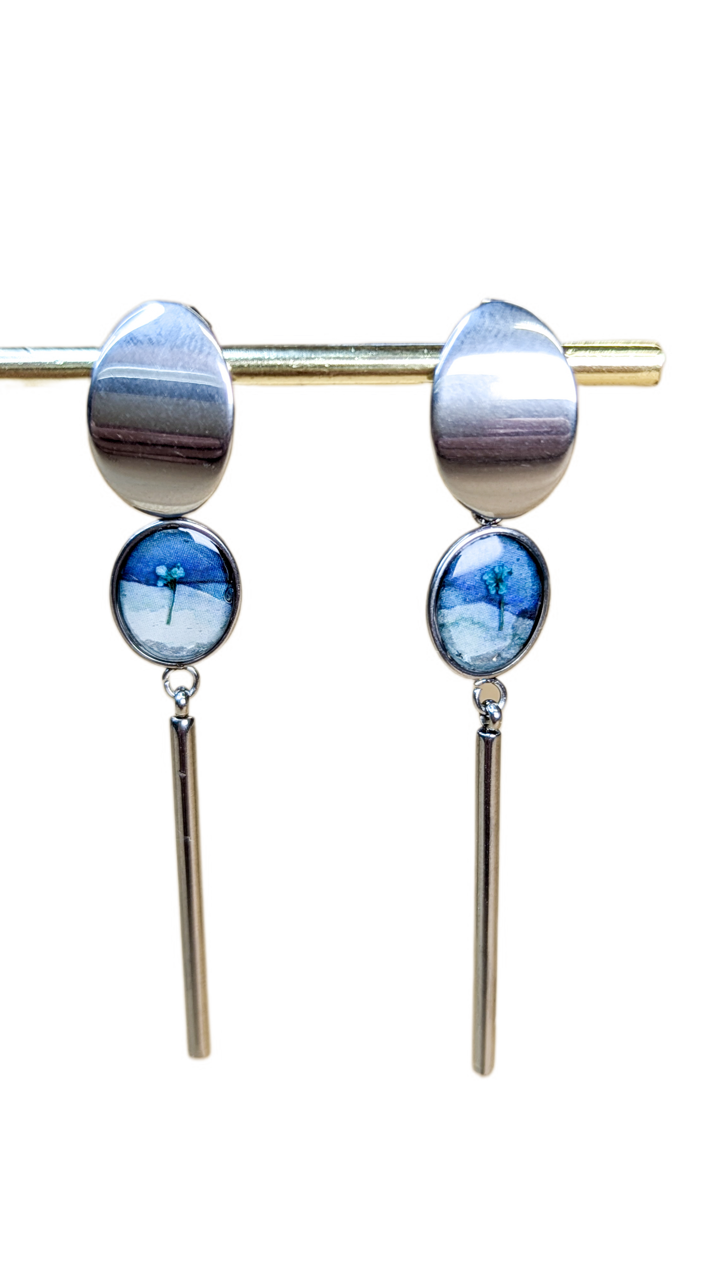Boucles d'oreilles Colline du désert une nuit de pleine Lune