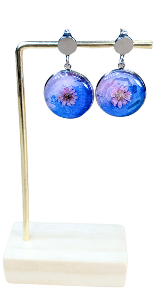 Boucles d'oreilles Flotte au grès du Vent
