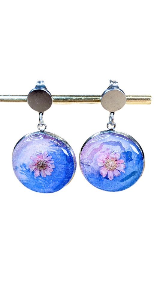 Boucles d'oreilles Flotte au grès du Vent