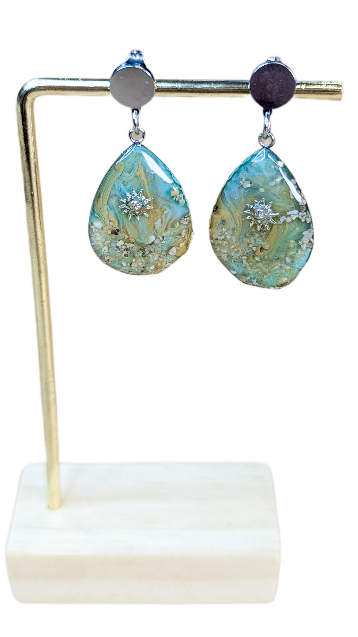 Boucles d'oreilles Flots Indien Sablonneux