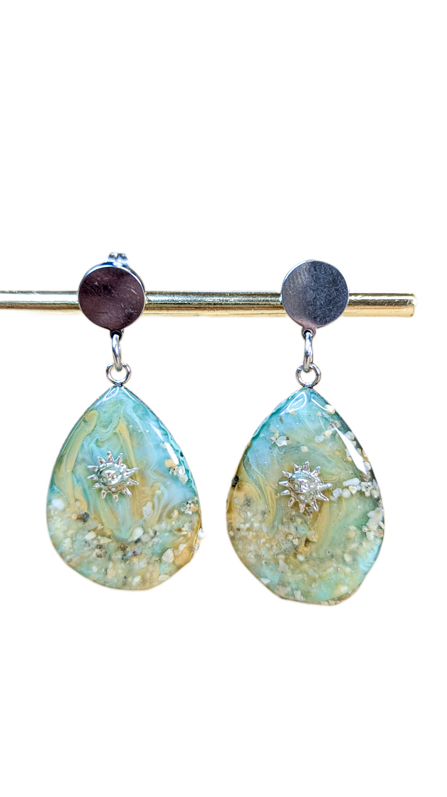 Boucles d'oreilles Flots Indien Sablonneux
