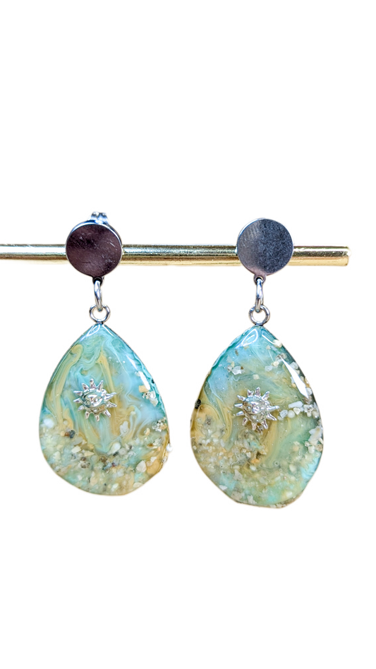 Boucles d'oreilles Flots Indien Sablonneux