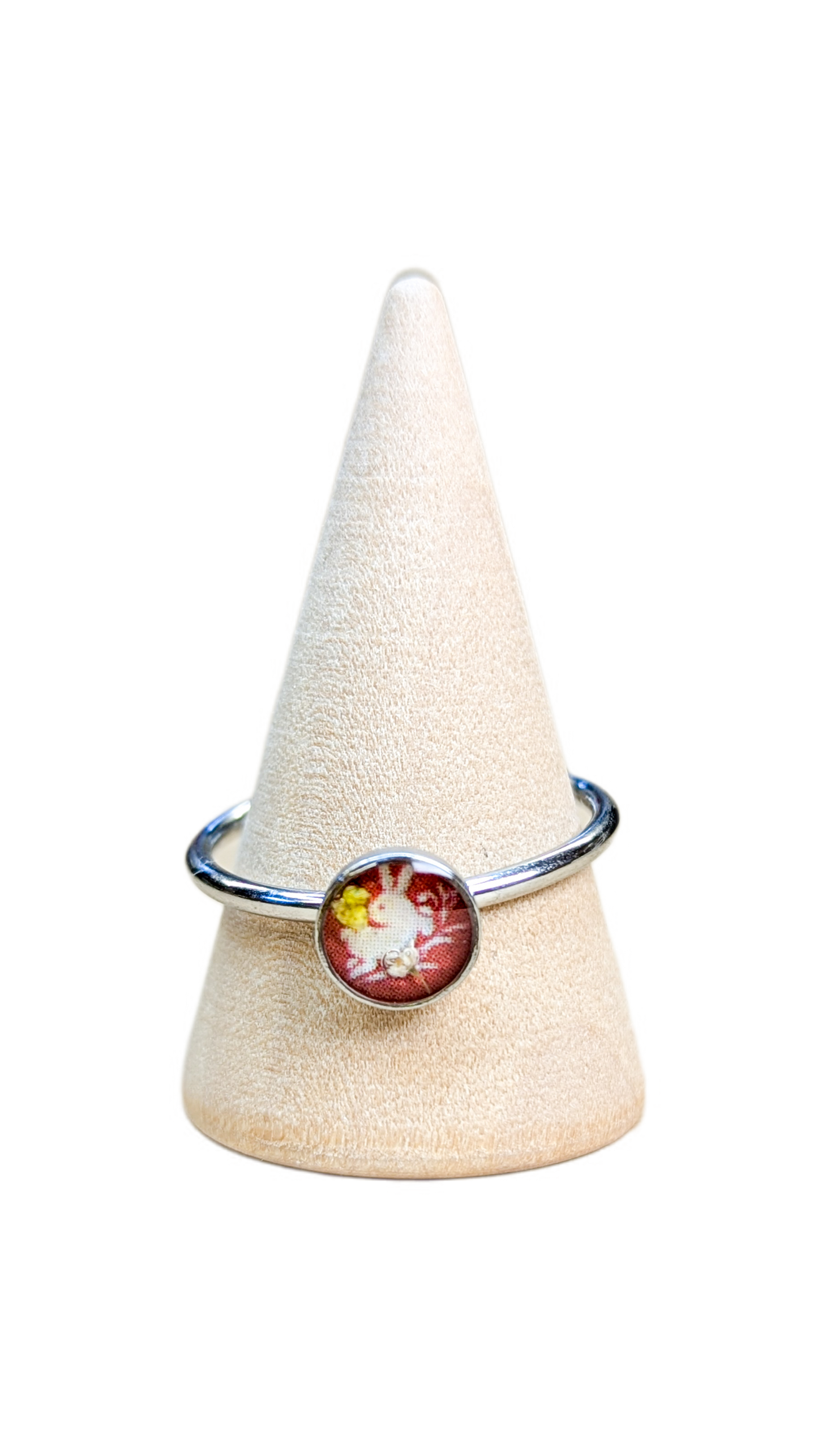 Bague Lapin Malin Tournesol et Hop