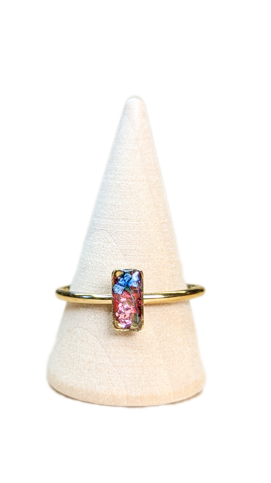 Bague Bleu et Rose sont les Couleurs