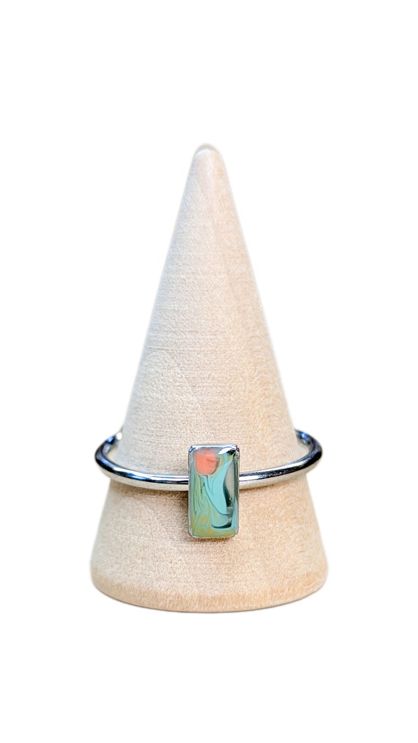 Bague Coucher de Soleil en Peinture
