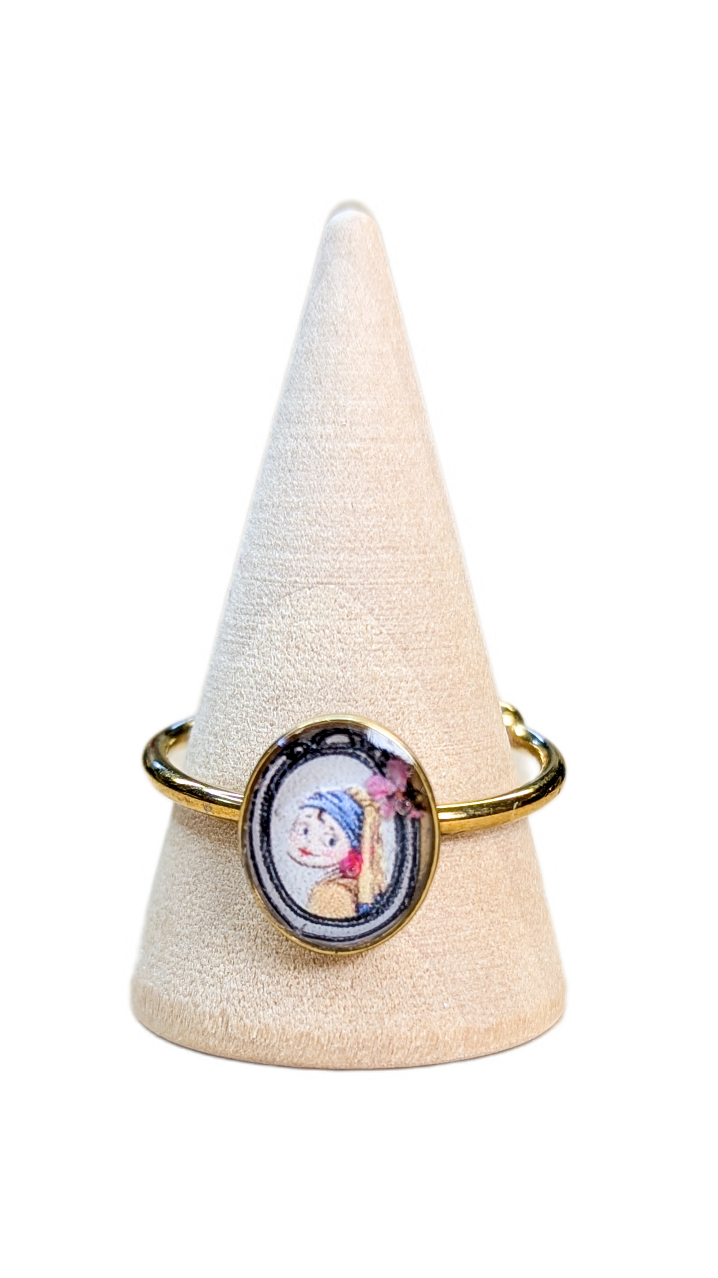 Bague La Petite Jeune fille au pétale Rosé