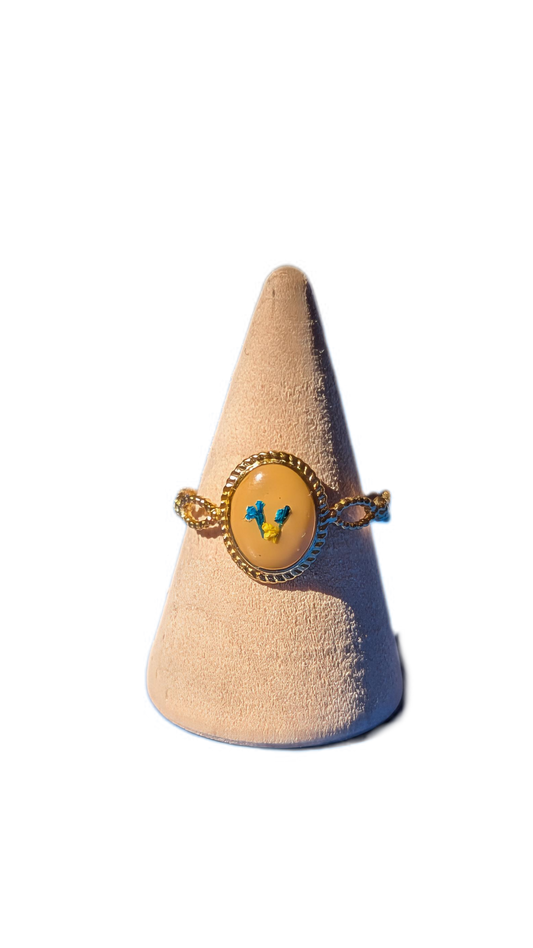 Bague Fleurs tombées sur le sable